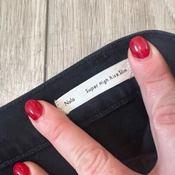 WILFRED X CITIZENS OF HUMANITY Nola Super High Rise Black Jeans 27 - Picture 6 of 9